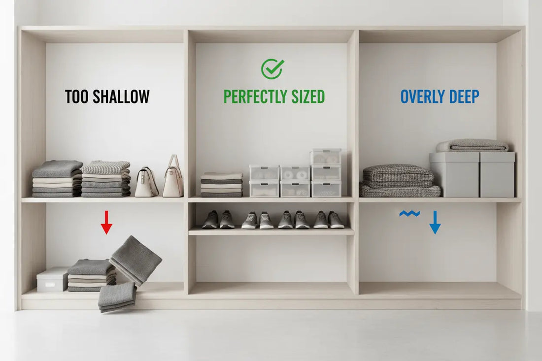 Best Shelf Depth for Closets (Simple Size Guide) - SHELFIX
